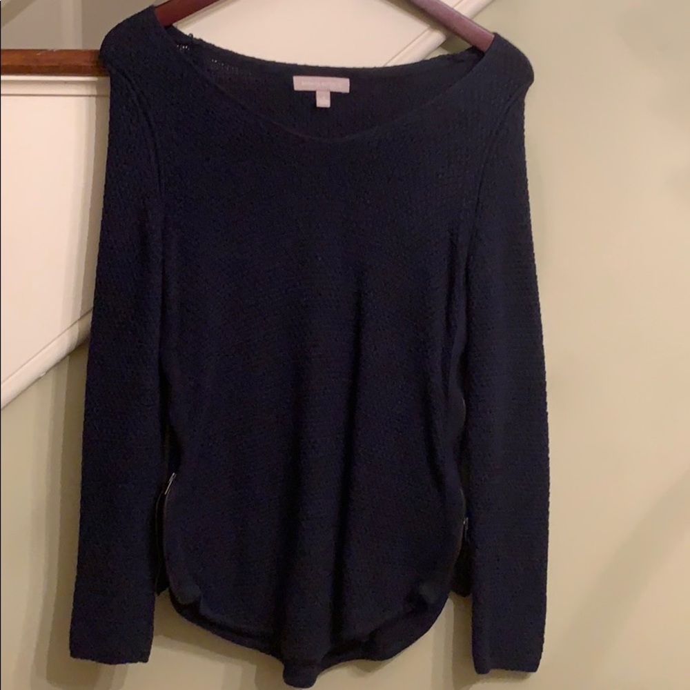 Banana Republic Navy Blue Cotton Sweater